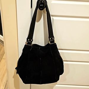 Tignanello suede satchel